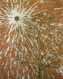 Tree and sun painting
