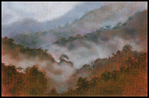 Misty Landscape by Sybil M Perry