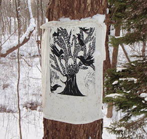 Print hung on Tree