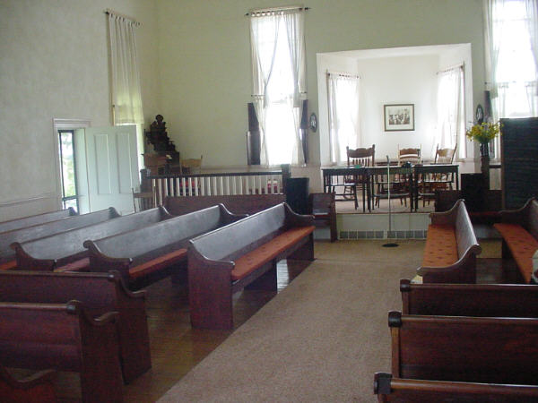 Photo of Meetinghouse interior